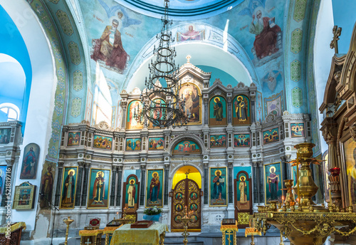 Tableau sur toile christian church interior decoration altar and wall painting holy icons iconosta
