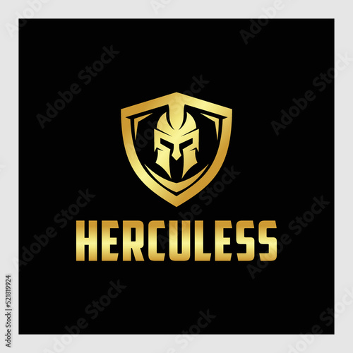 hercules character logo design photo