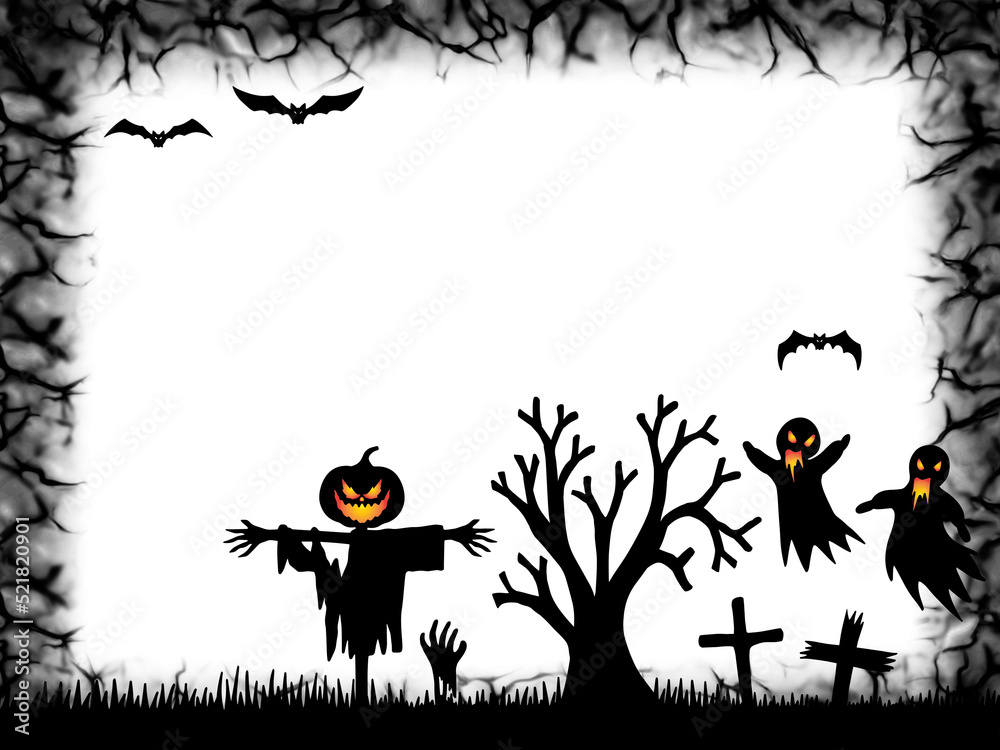 Halloween Background Silhouette Illustration
