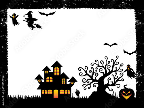 Halloween Background Silhouette Illustration 
