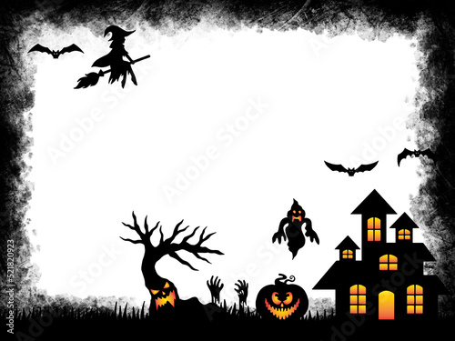 Halloween Background Silhouette Illustration 