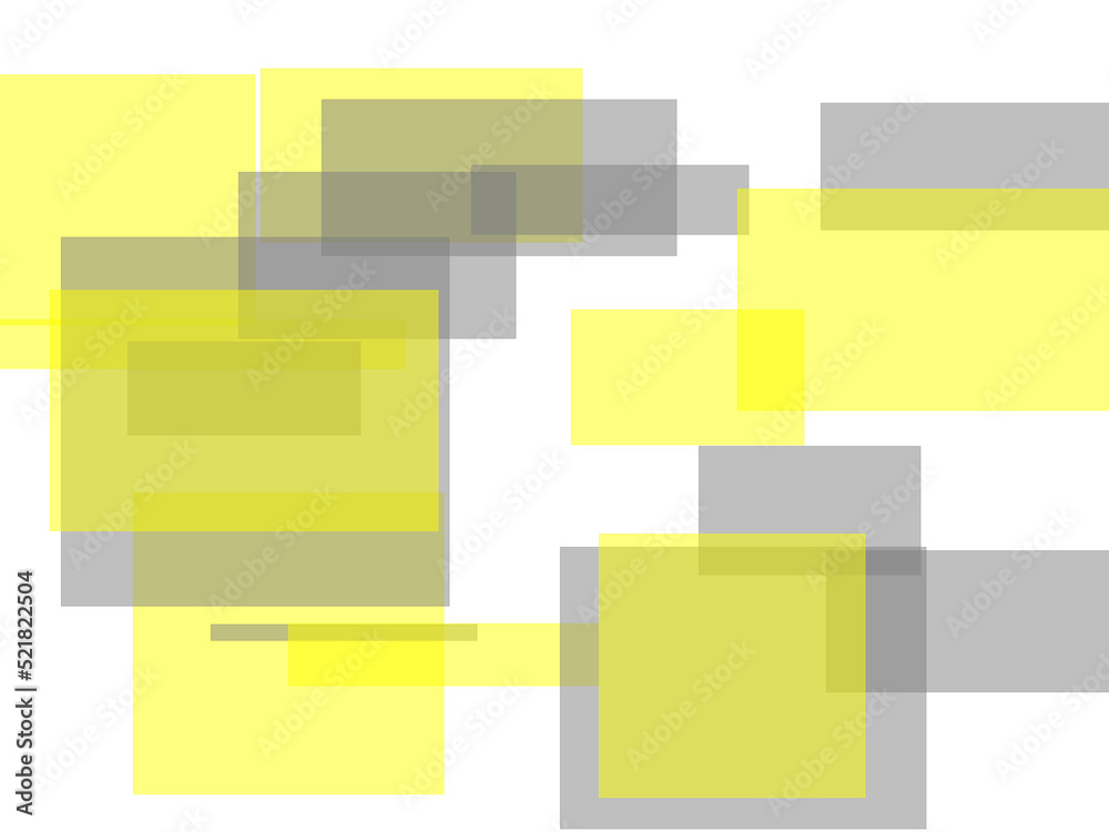 Abstract yellow grey rectangles overlay with transparent PNG bac Abstract yellow grey rectangles overlay with transparent PNG bac