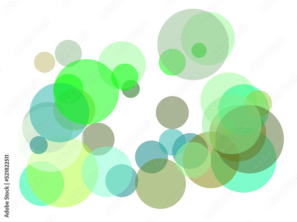 Abstract green circles overlay with transparent PNG background Abstract green circles overlay with transparent PNG background