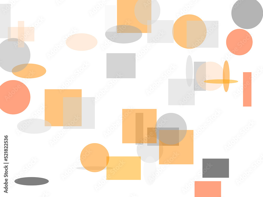 Abstract orange grey circle and ellipses squares and rectangles Abstract orange grey circle and ellipses squares and rectangles