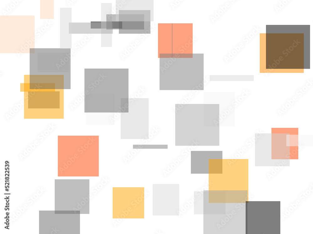 Abstract orange grey squares and rectangles overlay with transpa Abstract orange grey squares and rectangles overlay with transpa