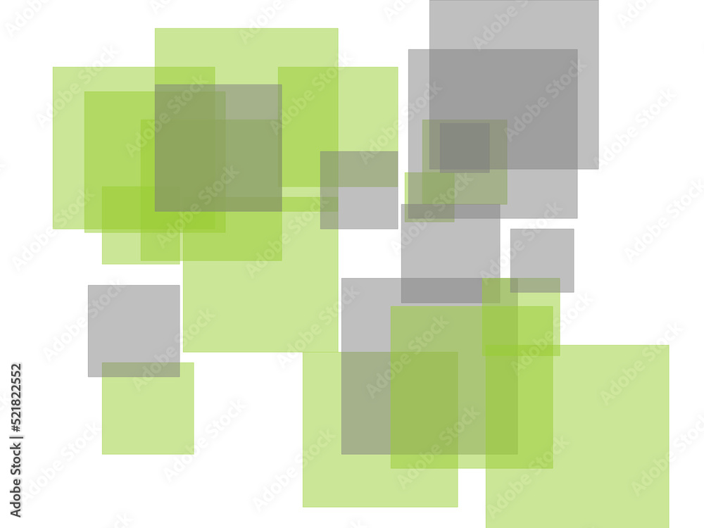 Abstract grey green squares overlay with transparent PNG backgro Abstract grey green squares overlay with transparent PNG backgro