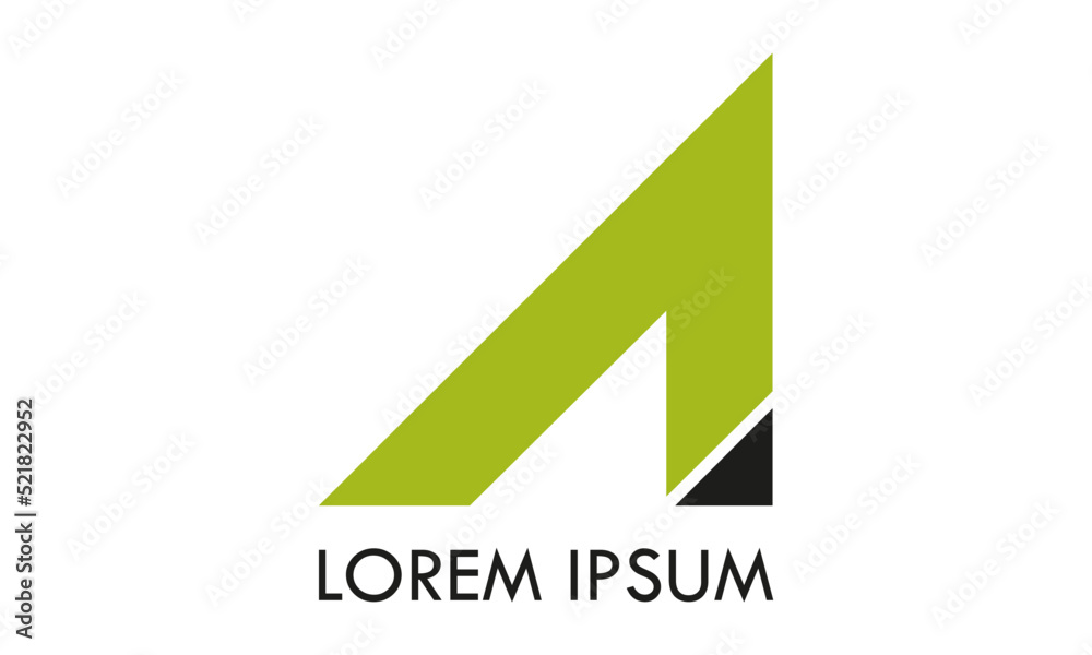 Green Color Simple Luxury Initial Letter A Logo Design Green Color Simple Luxury Initial Letter A Logo Design