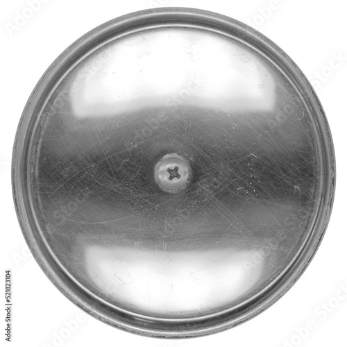 grey round steel plate with screw transparent PNG