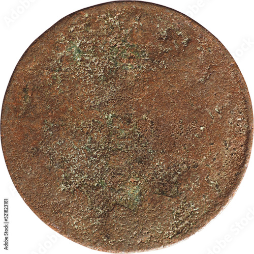 Ancient rusted coin transparent PNG