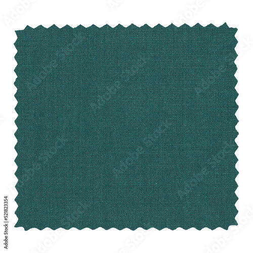 Green zigzag fabric sample transparent PNG