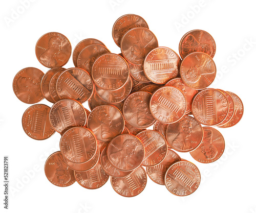One cent coins, United States