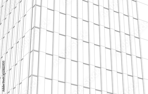 Wallpaper Mural Architecture building 3d drawing vector illustration Torontodigital.ca