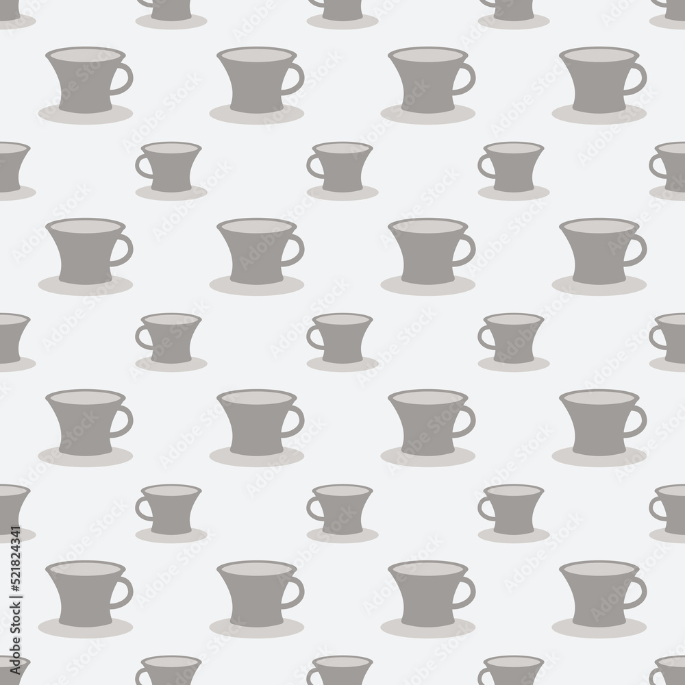 coffee glass cafe seamless pattern