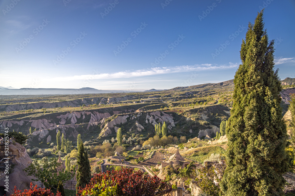 Obraz premium Sunrise over Uchisar, Nevşehir, Cappadocia, Turkey