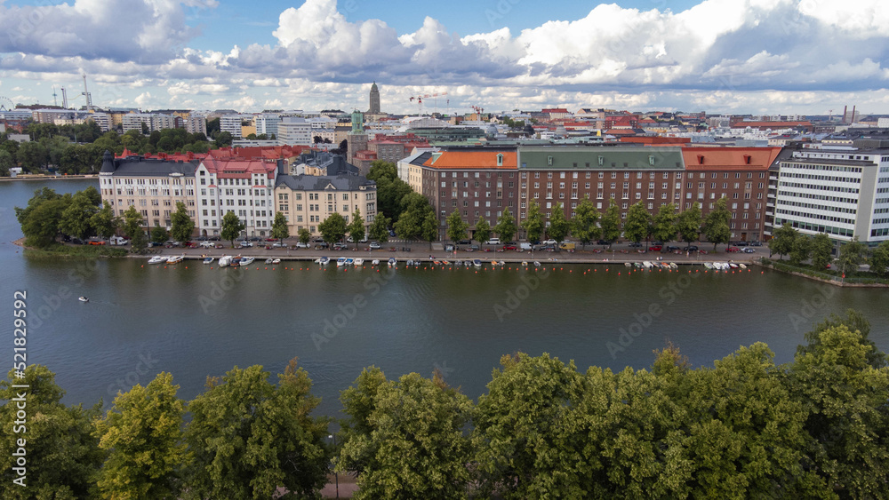 Naklejka premium view from charles bridge