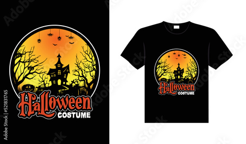 Halloween horror vintage t-shirt design  scary print template vector graphics  high-quality typography illustration shirt design