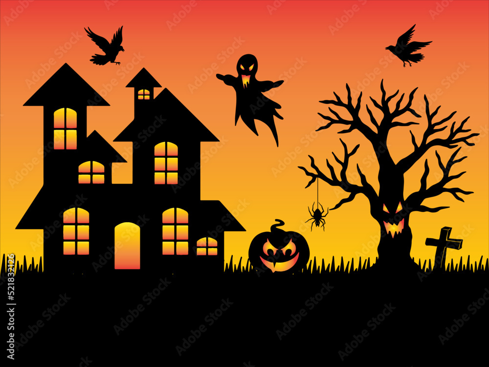 Halloween Silhouette Background Illustration
Halloween Silhouette Background Illustration