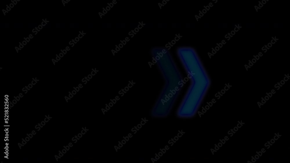 Animation of a blue arrow that flashes and points to the right Animation of a blue arrow that flashes and points to the right