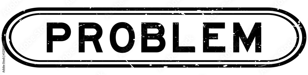 Grunge black problem word rubber seal stamp on white background Grunge black problem word rubber seal stamp on white background