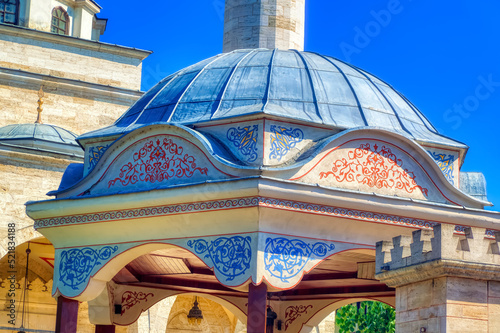 A look to the Ferhat pasha mosque in downtown Banja Luka, Bosnia and Herzegovina. photo
