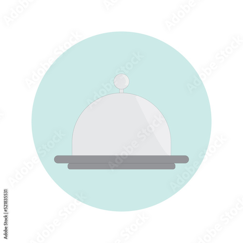 room service vector illustration icon service dish cooking lunch waiter service 