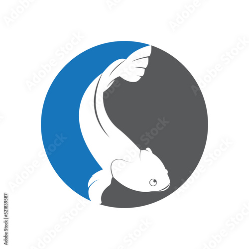 Fish Cork logo vector, Creative Fish Cork logo design concepts template, icon symbol, illustration