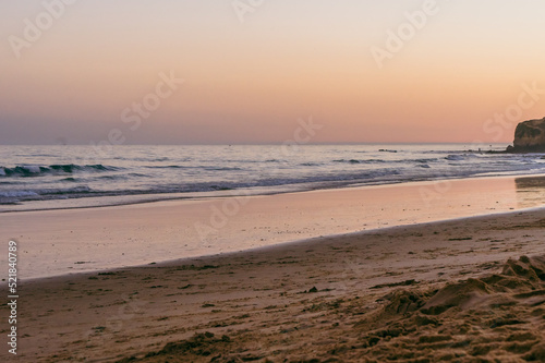 sunset on the beach