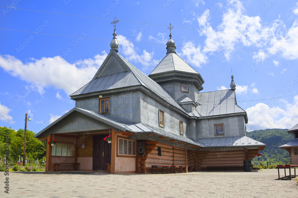Wooden Church of Archstrategist Michael's Church in the village of Dora (suburb of Yaremche), Ukraine Wooden Church of Archstrategist Michael's Church in the village of Dora (suburb of Yaremche), Ukraine