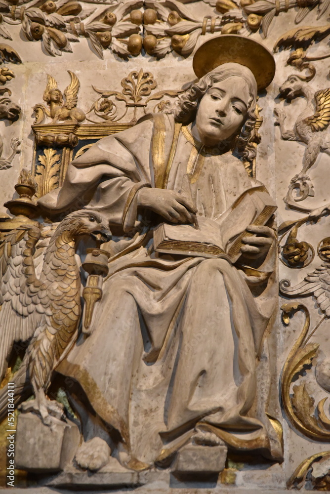 Sculpture de la cathédrale d'Avila. Espagne