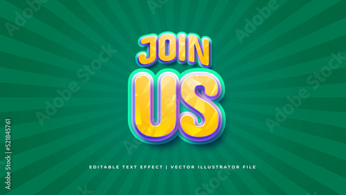 3D Modern Trendy Editable Text Effect. Modern editable text style effect illustrator. vector design template.