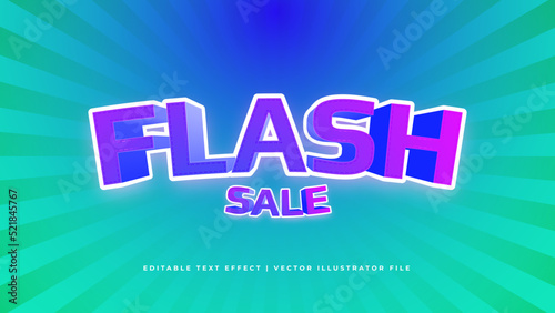 3D Modern Trendy Editable Text Effect. Modern editable text style effect illustrator. vector design template.
