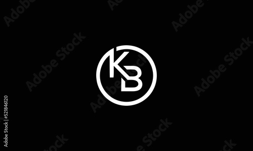 Creative Letter KB Logo Design Vector Template. Initial Letter KB Logo Design