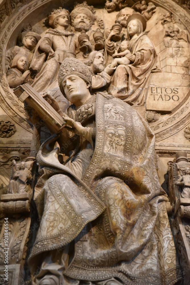  Sculpture de la cathédrale d'Avila. Espagne