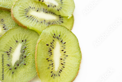 Background with fresh fruit kiwi