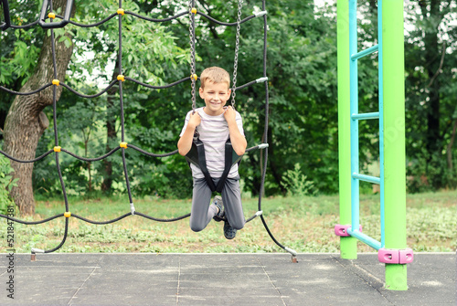 little boy on the playground