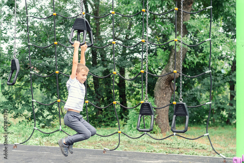 little boy on the playground