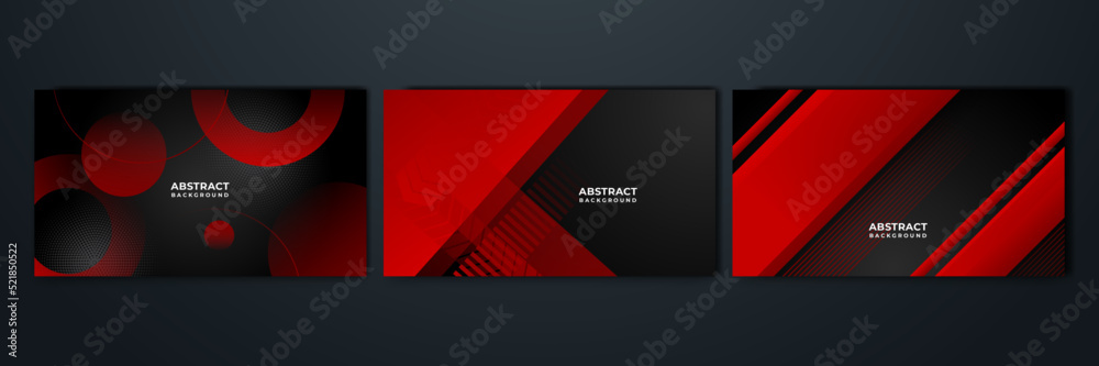 Red black abstract wavy presentation background. Vector illustration design for business presentation, banner, cover, web, flyer, card, poster, game, texture, slide, magazine, and powerpoint.