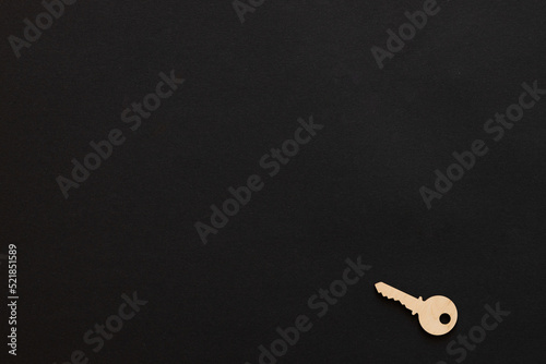 Wooden keys .Composition on black background. © ALEXSTUDIO