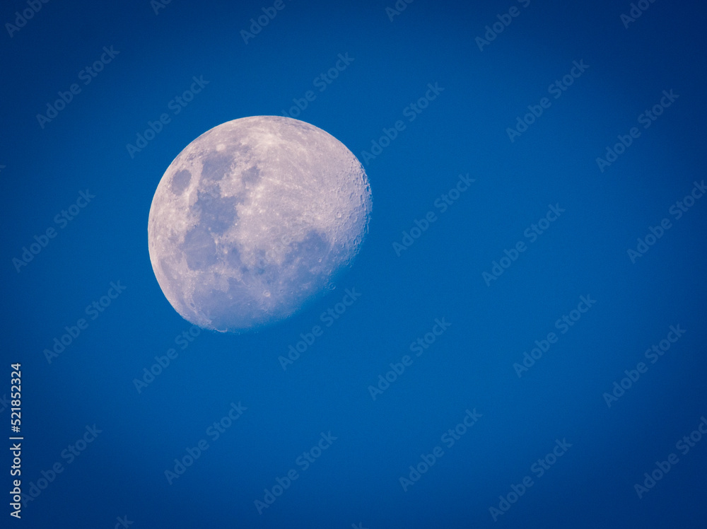 Obraz premium Moon on Blue sky