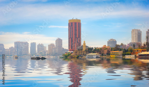 Modern Cairo on Nile © zevana