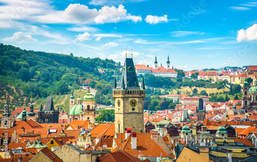 Rooftop view of Prague