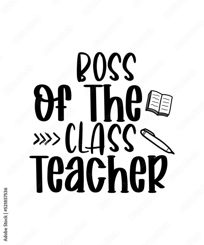 Obraz premium Teacher svg bundle, teacher svg, teacher shirt svg, back to school svg, teacher life svg, teacher quotes svg, Cricut, Png, Dxf, Cut files