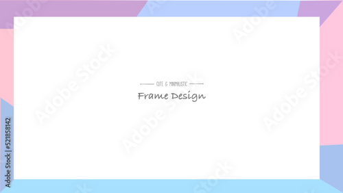 Colorful frame design