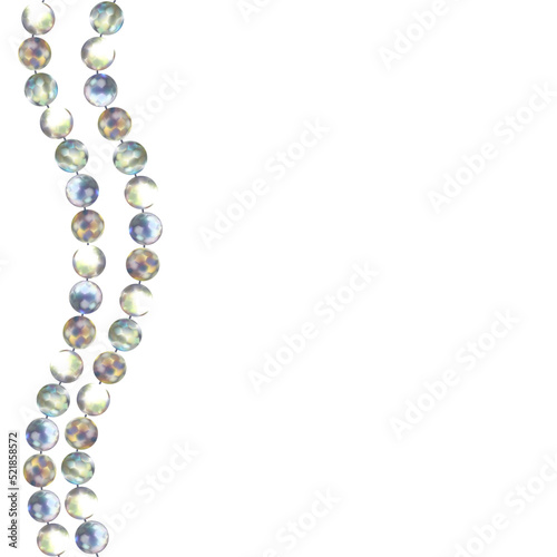 Gems. Decoration. Diamonds. Abstract background. Jewelry. Hanging crystals. Vector illustration.