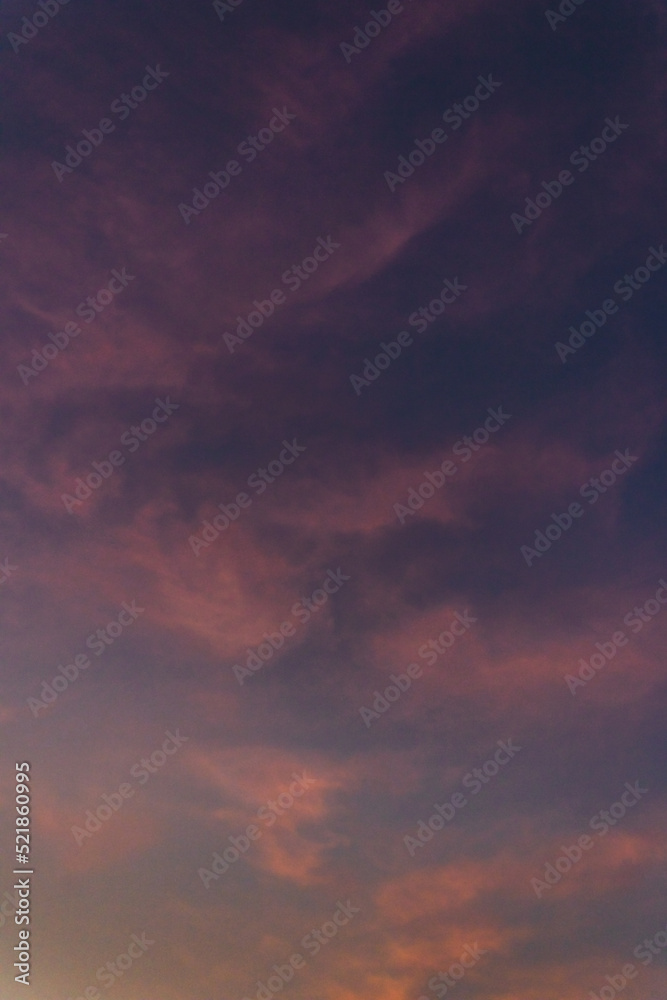 purple sunset sky