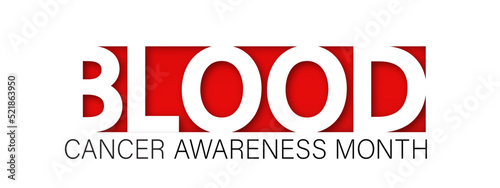 Blood Cancer Awareness Month vector banner.