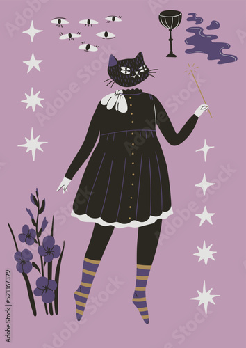 Magic vintage Halloween fall season