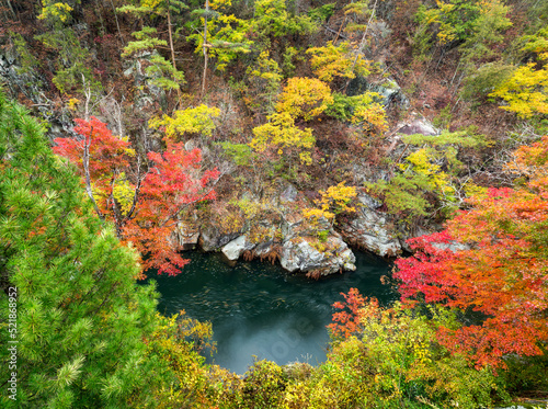 Shosenkyo Gorge National Park near Kofu city, Yamanashi Prefecture, Japan