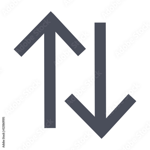 Transfer arrows outline icon. Left right arrows simple line vector icon. Symbol, logo illustration. 