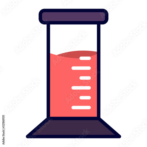Graduated cylinder icon